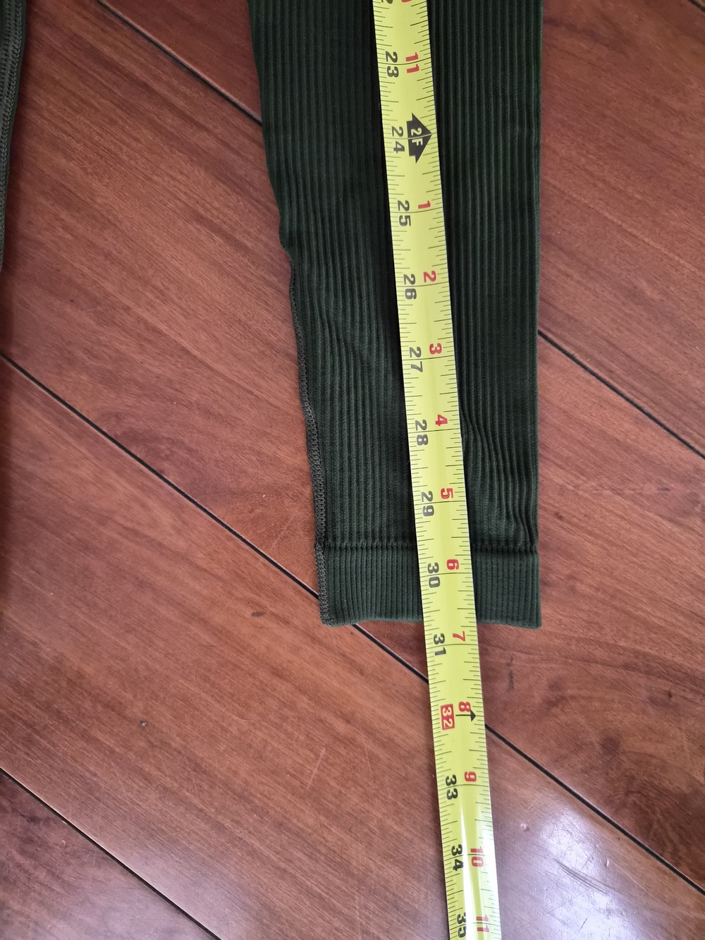 Ribbed Seamless Activewear Set Forest Green • Fits Like XS - Picture 10 of 15